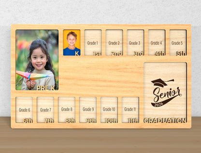 School Years Photo Frame SVG for LightBurn and Glowforge