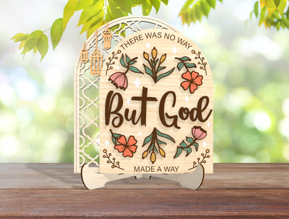 Christian Arch Sign SVG Amazing Grace and But God for LightBurn and Glowforge