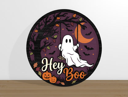 Halloween Door Hanger SVG Bundle Ghost Pumpkin Designs