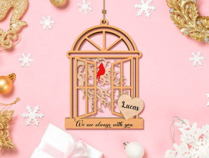 Memorial Window Ornament SVG Laser Cut File for Glowforge