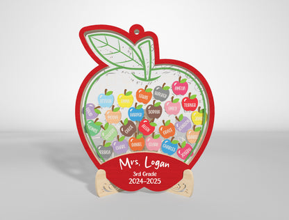 Personalized Teacher Appreciation Shaker SVG for xTool and LightBurn
