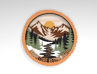 Camping Multilayer SVG Bundle for Glowforge and xTool