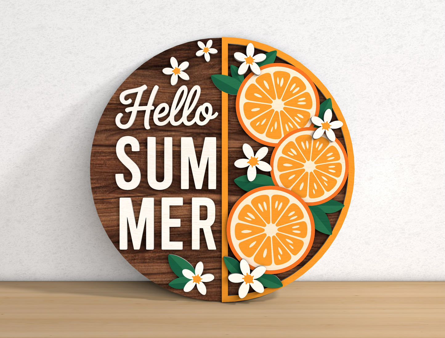 Tropical Fruit Summer Door Hanger SVG Bundle for Glowforge Users