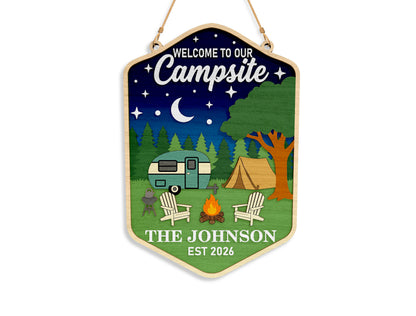 Camping Sign SVG Bundle “Home Is Where We Park It” for Glowforge