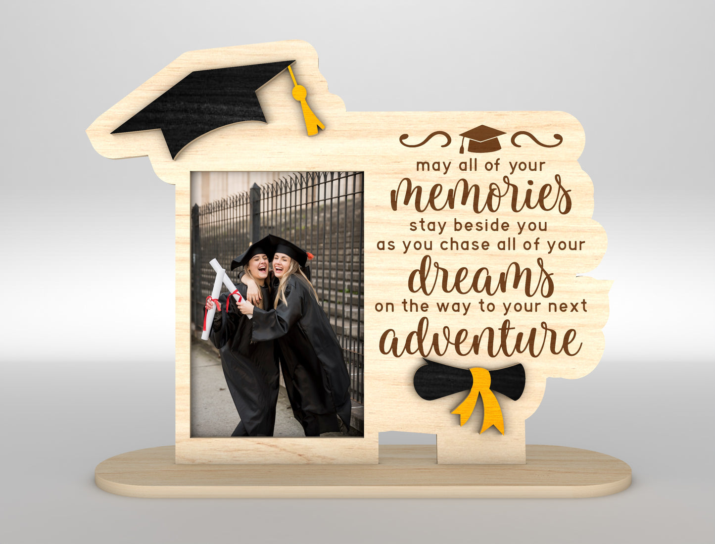 Graduation Photo Frame SVG Laser Cut File for Glowforge and LightBurn