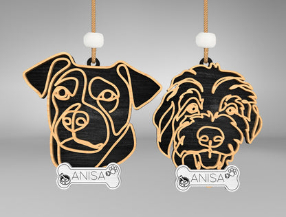 Dog Breed Line Art Stand SVG Bundle for Glowforge and xTool