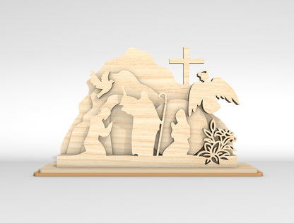 Christian Tabletop Cross Faith Decor SVG Bundle for LightBurn and xTool