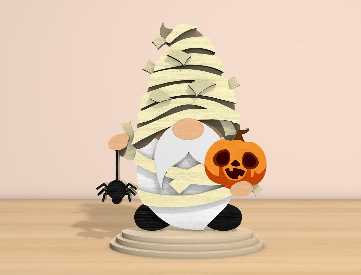 Halloween Gnome SVG Bundle Laser Cut File | 6 Cute Gnome Designs | Spooky Tabletop Decor | Glowforge, xTool, LightBurn, etc.