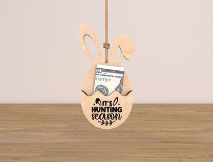 Easter Bunny Money Holder Ornament SVG Bundle for Glowforge and xTool