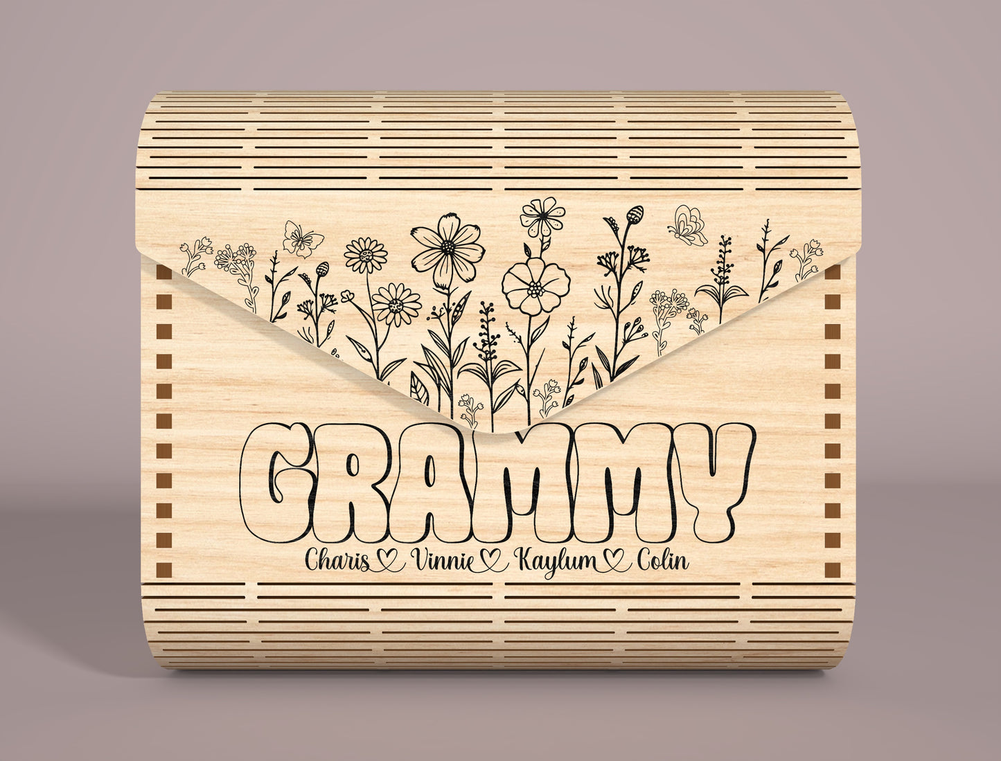 Mom Clutch Bag SVG Personalized Envelope Pouch for Glowforge