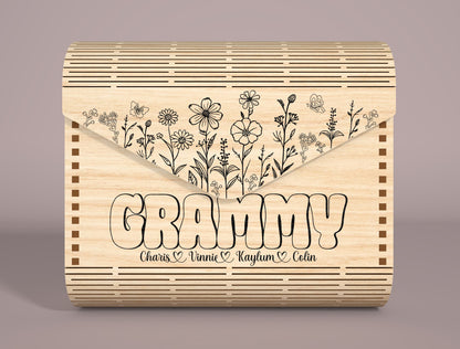 Mom Clutch Bag SVG Personalized Envelope Pouch for Glowforge