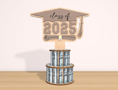 Graduation Money Cake Topper SVG Laser Cut File for xTool and Glowforge