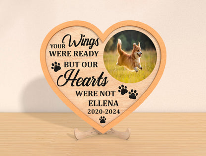 Heart Pet Memorial SVG Bundle Photo Frame for Glowforge and xTool