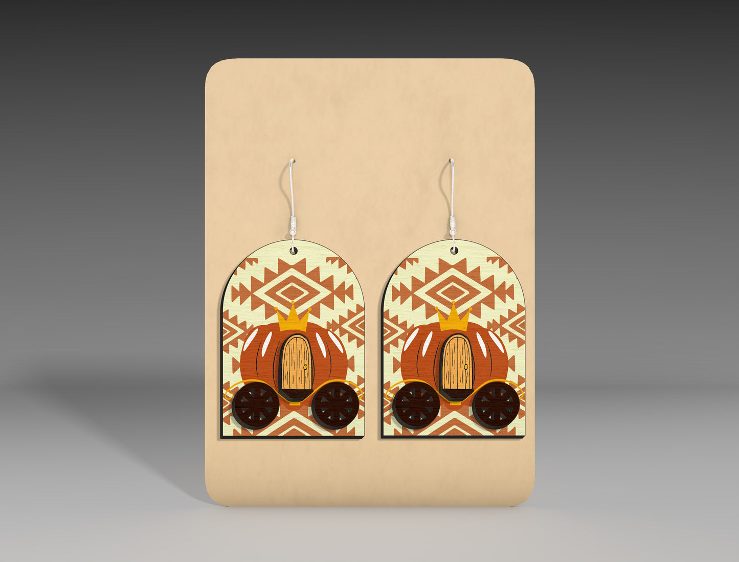 Fall Pumpkin Truck Earrings SVG Bundle 3 Designs for LightBurn xTool