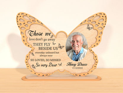 Butterfly Photo Memorial Sign SVG Laser Cut File for xTool