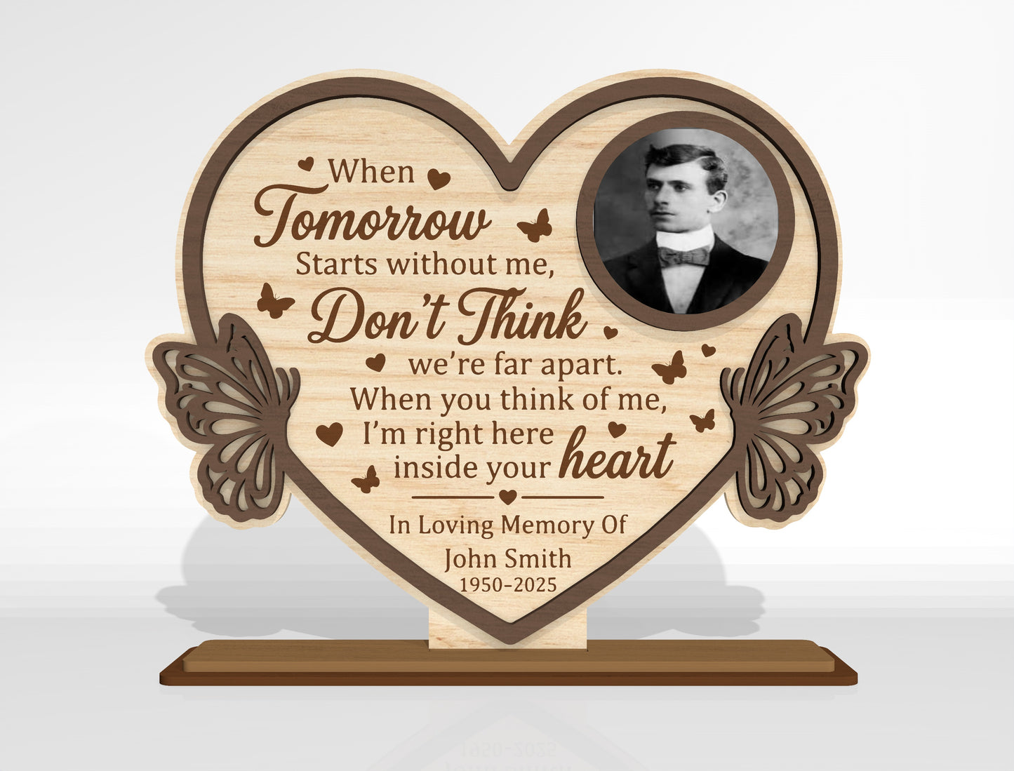 Memorial Photo Frame SVG Bundle for Glowforge, xTool, or LightBurn
