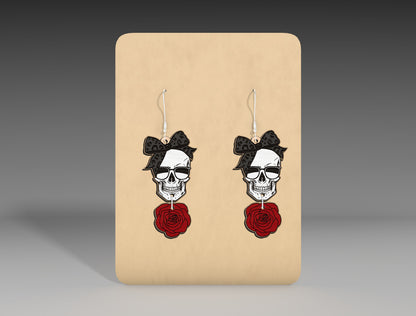 Halloween Ghost Bow Earrings SVG Bundle 11 Designs for xTool Glowforge LightBurn
