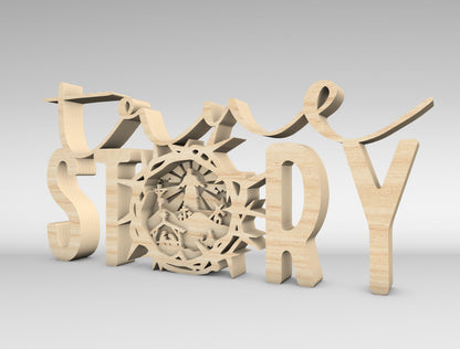 Easter Story Word Sign SVG Nativity Decor for LightBurn and Glowforge