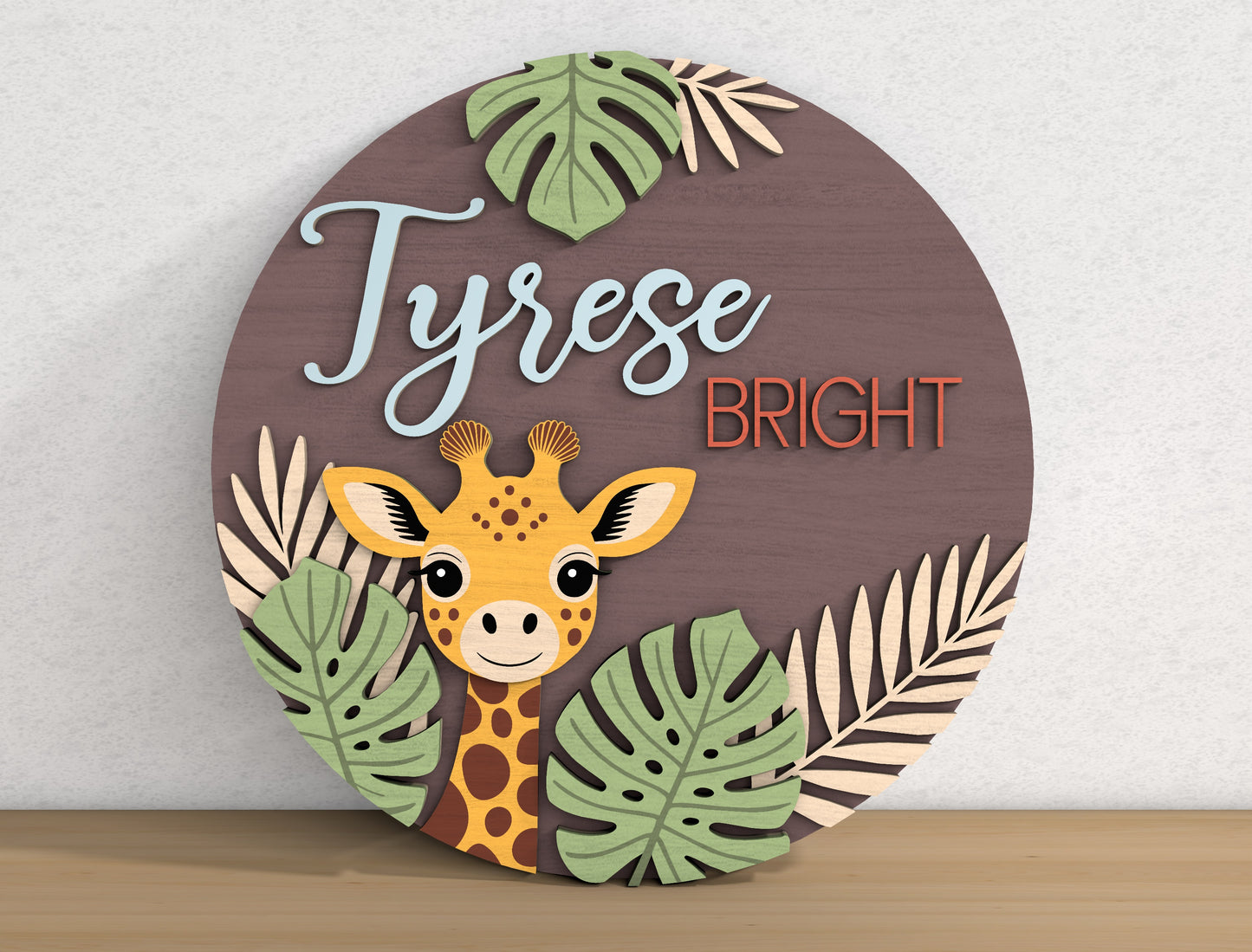 Personalized Nursery Sign SVG Bundle for xTool Glowforge