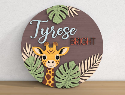 Personalized Nursery Sign SVG Bundle for xTool Glowforge