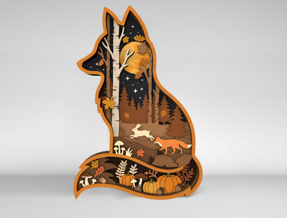 Wildlife Multilayer SVG Bundle 10 Designs for Glowforge xTool LightBurn