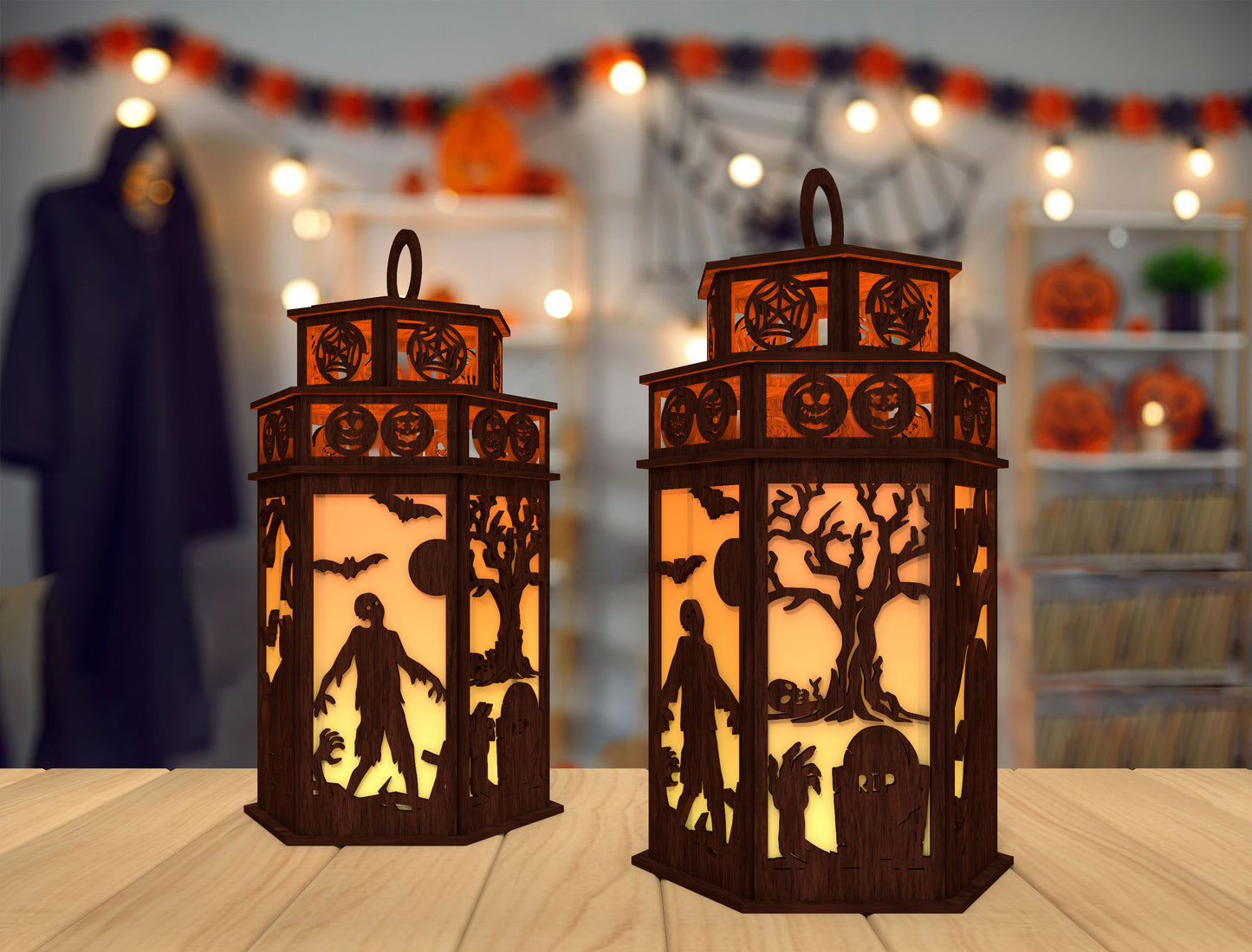 Halloween Lantern SVG for LightBurn Glowforge xTool