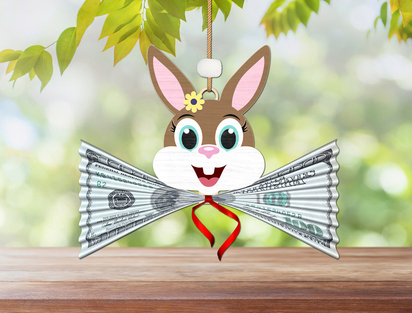 Easter Bunny Money Holder SVG Bundle Wooden Multilayer for LightBurn and xTool