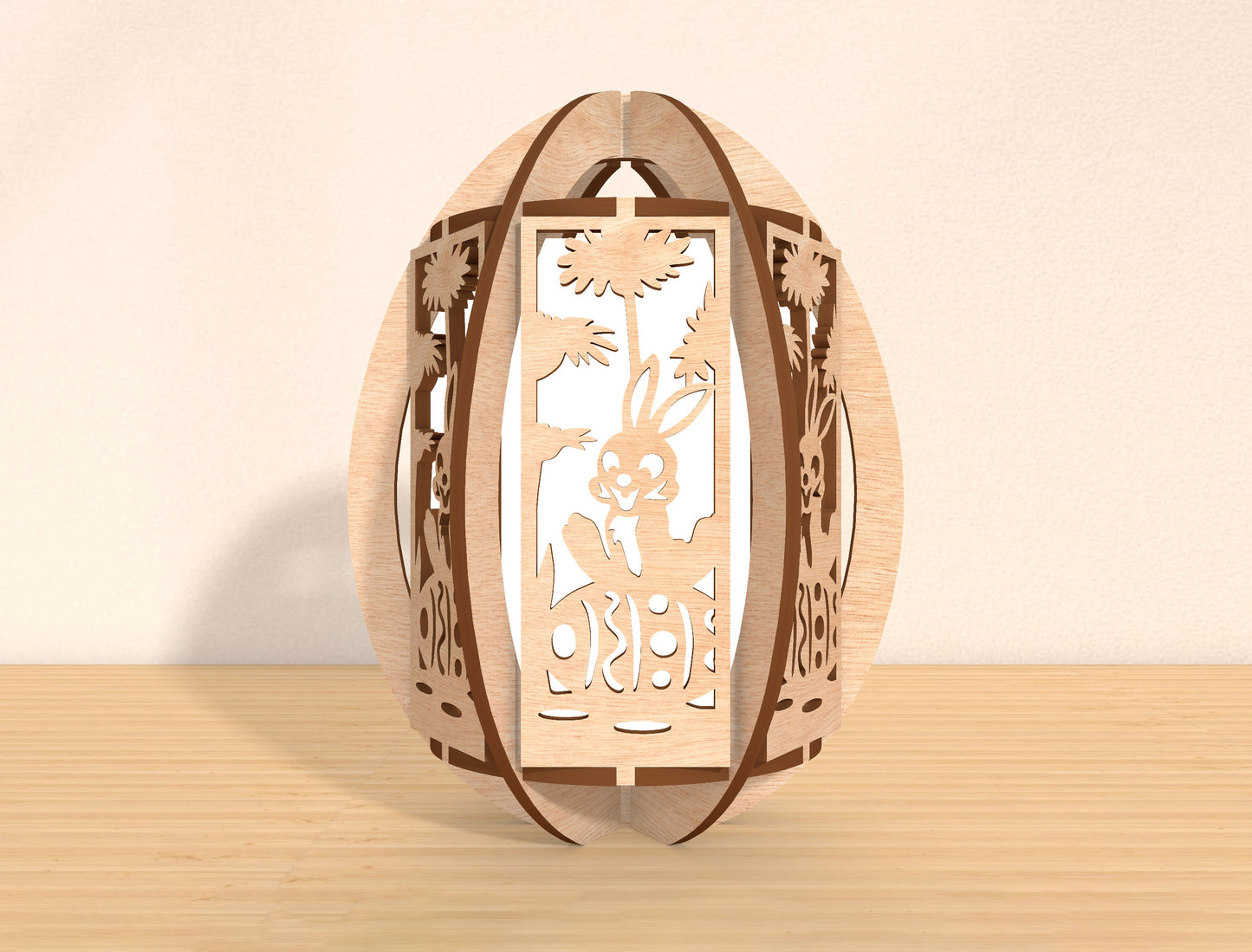 Easter Egg Lantern SVG Bundle Decorative Egg 5 Designs for Glowforge and xTool