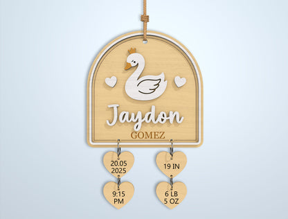 Baby Birth Stats Sign Bundle SVG File for Glowforge and xTool