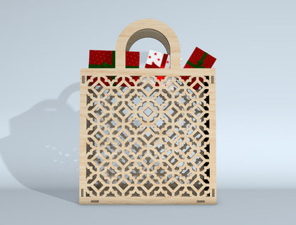 Gift Bag SVG Bundle for Glowforge xTool Laser Cut Gift Box File