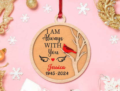 Personalized Cardinal Ornament SVG Laser Cut File Bundle