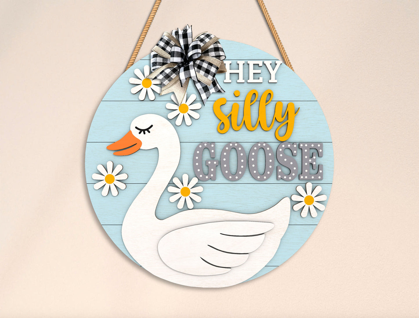 “Silly Goose” Summer Door Sign SVG Bundle for Glowforge and xTool