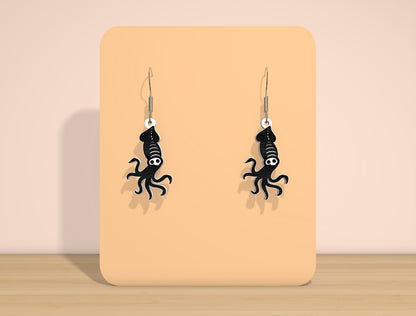 Halloween Ocean Skeleton Earrings SVG Bundle for Glowforge xTool LightBurn