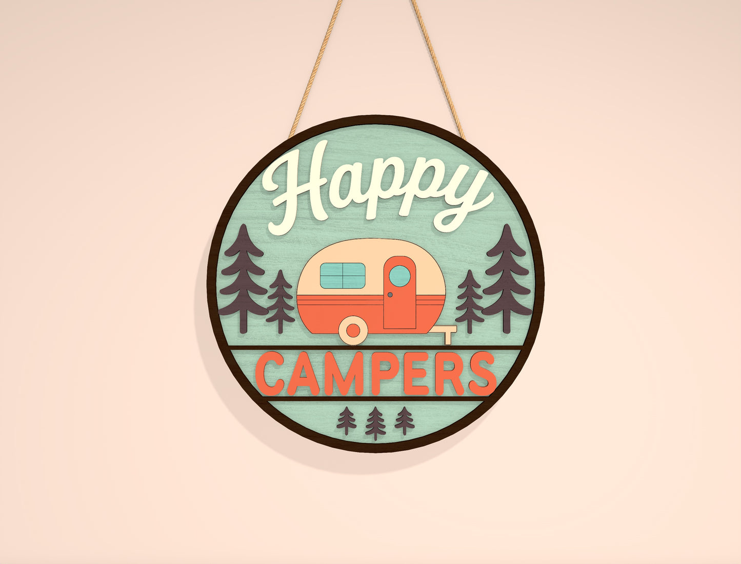 Camping Door Sign Bundle SVG for LightBurn and Glowforge Laser Cut File
