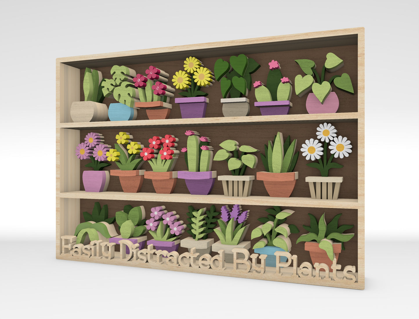 Multilayer Plant Shelf SVG Bundle for xTool and Glowforge