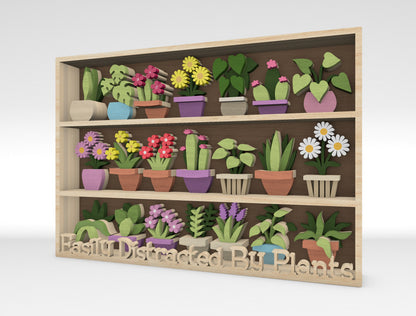 Multilayer Plant Shelf SVG Bundle for xTool and Glowforge