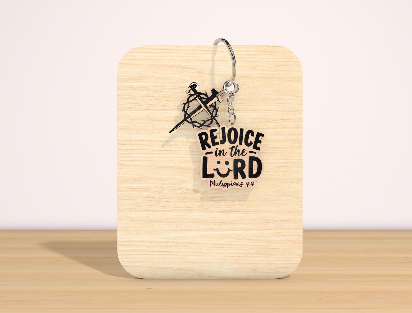 Christian Bible Verse Keychain SVG Inspirational Faith for Glowforge