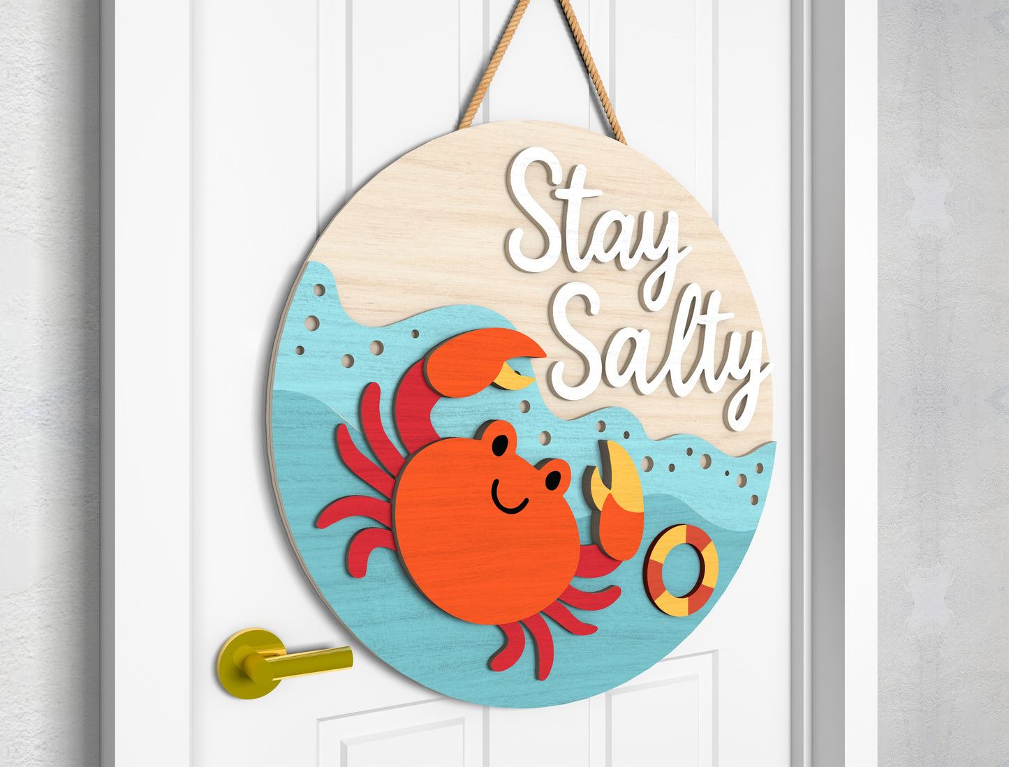 Flip Flop Season Door Hanger SVG Bundle for Glowforge