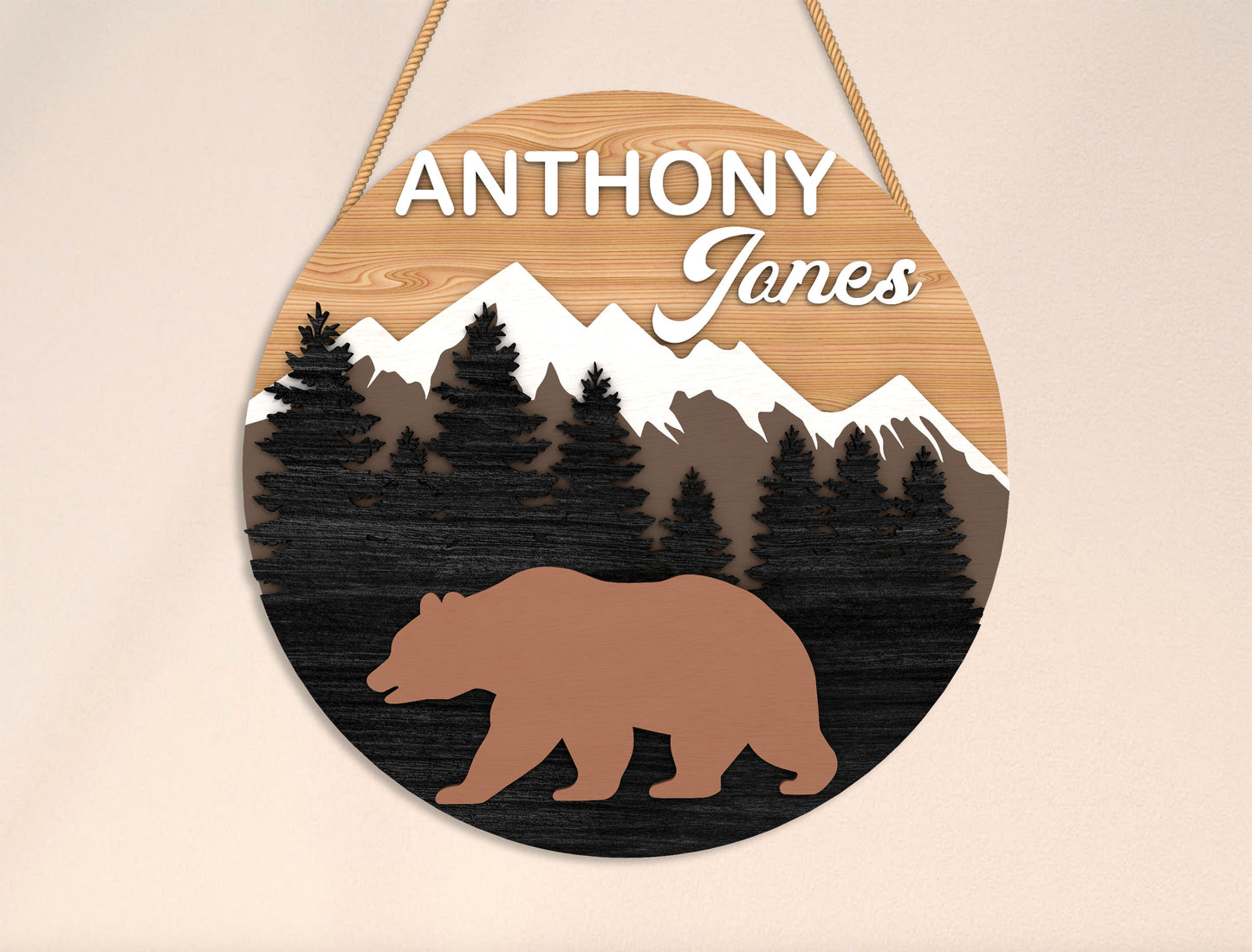Family Name Sign SVG for Glowforge and xTool Laser Cut File
