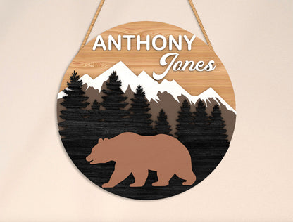 Family Name Sign SVG for Glowforge and xTool Laser Cut File
