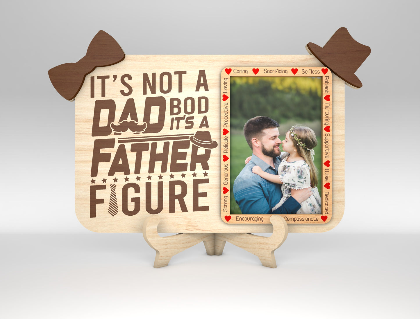 Best Father Photo Frame Sign SVG Laser Cut File for xTool and LightBurn