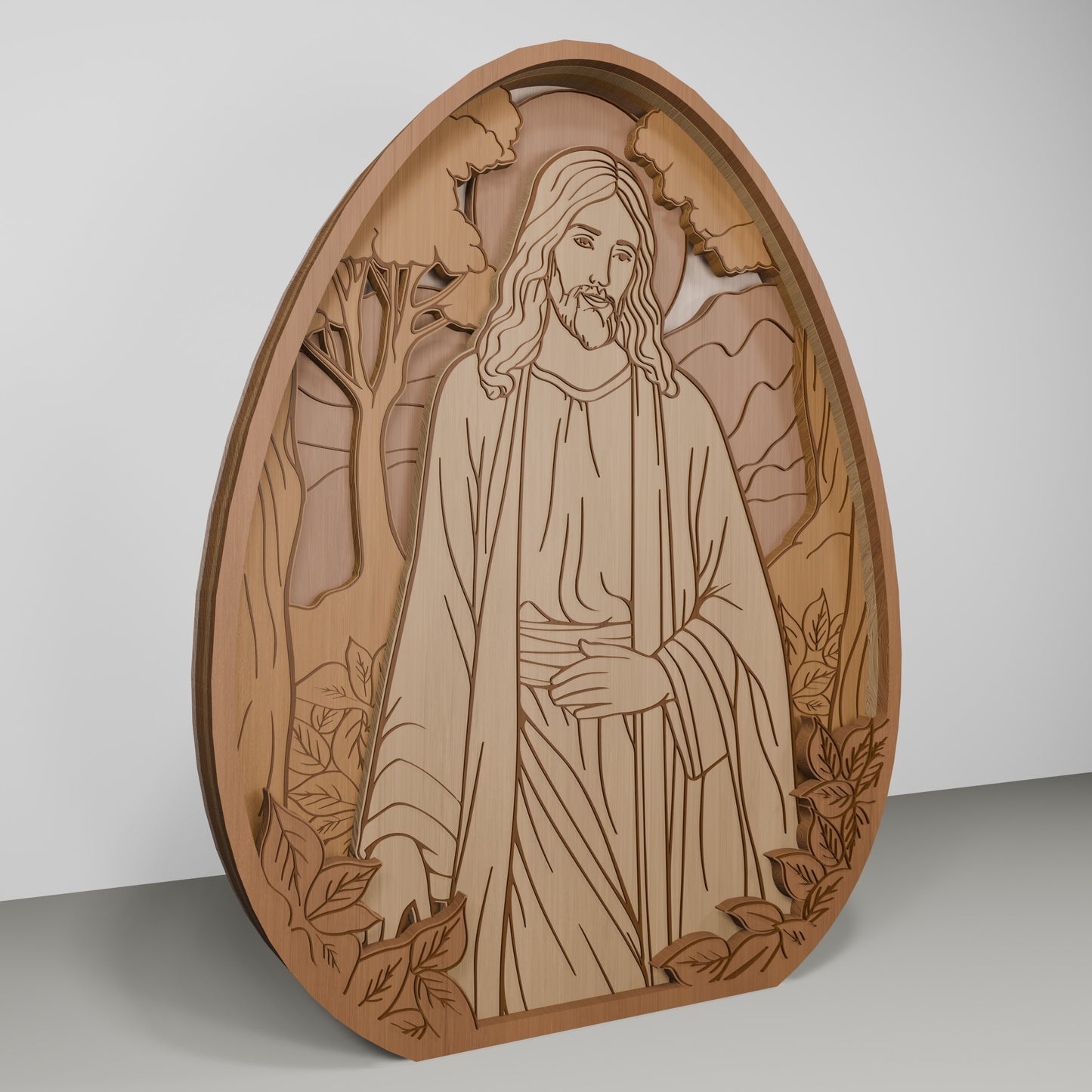 Christian Easter Jesus Cross Tabletop Scene Set SVG for LightBurn and xTool