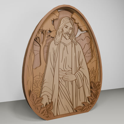 Christian Easter Jesus Cross Tabletop Scene Set SVG for LightBurn and xTool