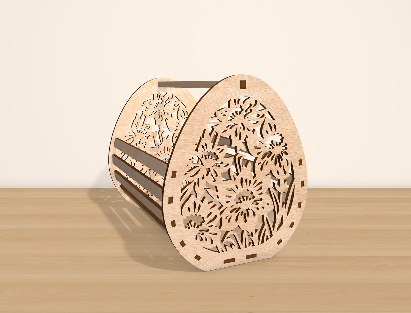Easter Egg Basket Holder SVG Bundle Wooden Candy for Glowforge and xTool