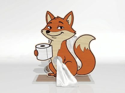 Animal Toilet Paper Holder SVG Bundle for Glowforge and xTool