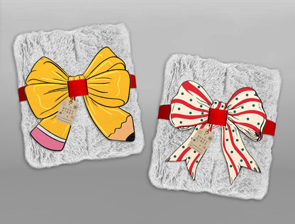 Bow Blanket Gift Tag SVG Bundle 8 Laser Cut Designs
