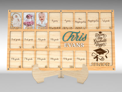 Graduation Grade Photo Frame SVG Laser Cut File for LightBurn and xTool