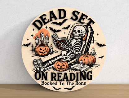 Funny Halloween Door Sign SVG Bundle 9 Designs for LightBurn Glowforge xTool