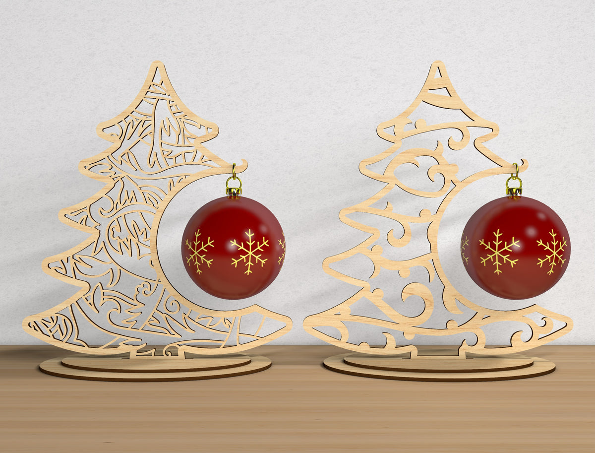 Christmas Ornament Display Stand SVG Bundle 22 Laser Cut Designs
