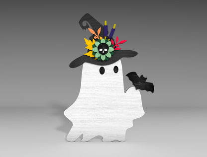 Halloween Ghost Standing Decor SVG Bundle for Glowforge xTool LightBurn
